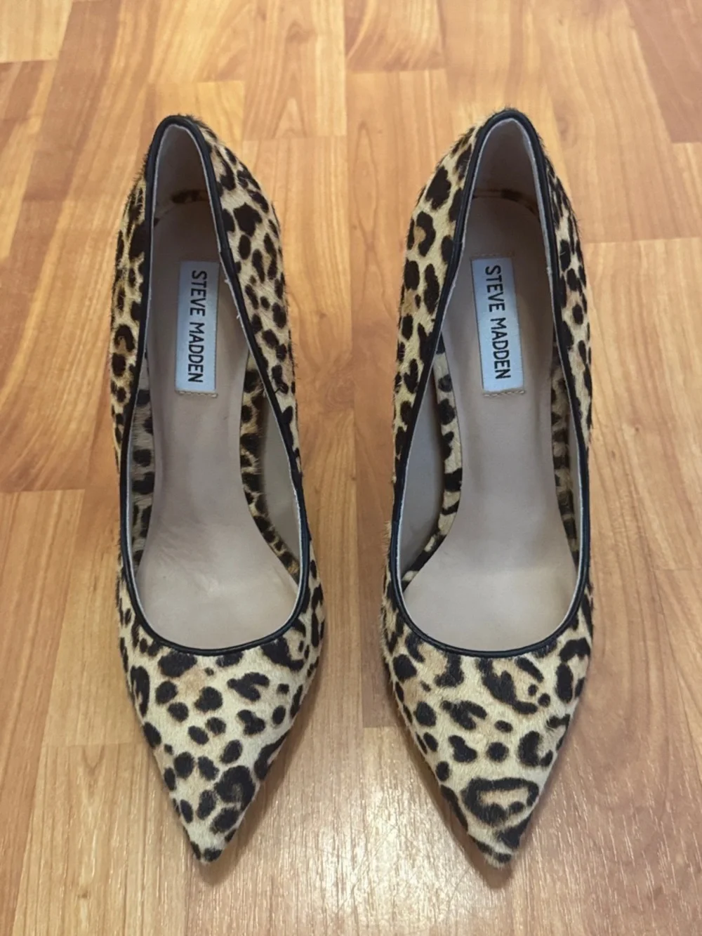 Steve Madden Daisie leopard print haircalf pumps 9 NEW - Picture 4 of 11